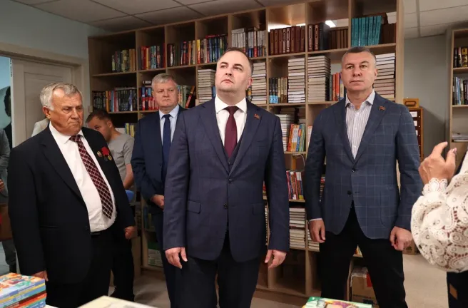 Олег Гербер и Евгений Илле посетили с рабочим визитом село Октябрьское 