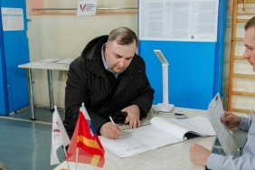 Олег Гербер проголосовал на выборах Президента РФ