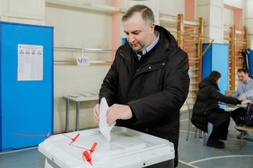 Олег Гербер проголосовал на выборах Президента РФ