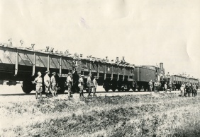 Бронепоезд чехословаков. 1918 г.